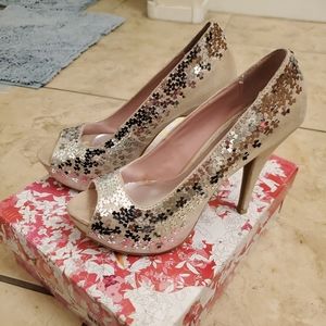 Chinese Laundry Sequin Heel